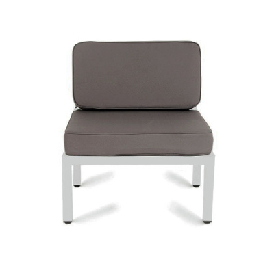 "Глория" модуль диванный центральный, каркас из алюминия