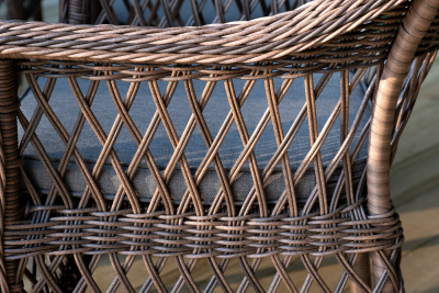 "Эспрессо–150 S" обеденная группа плетеная, цвет коричневый