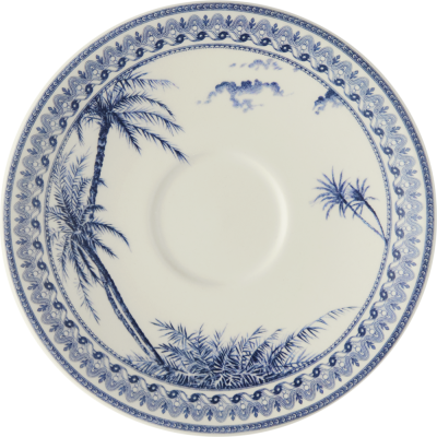 Чашка кофейная с блюдцем Blue 2шт