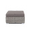 "Лунго" плетеная оттоманка с подушкой (гиацинт), цвет серый